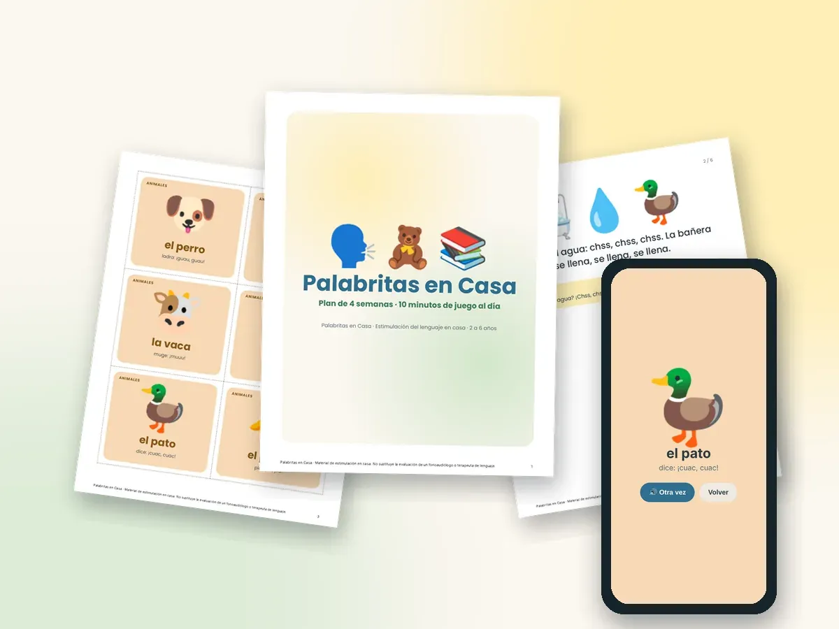 Plan, tarjetas, cuento y la app Tarjetas que hablan